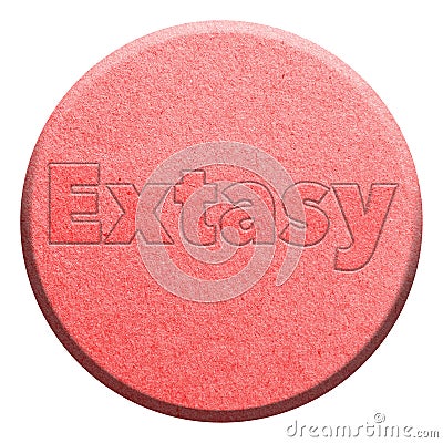 Ecstasy pill Stock Photo