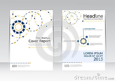 Ector design technology business for Cover Report Brochure Flyer Poster in A4 size Vector Illustration