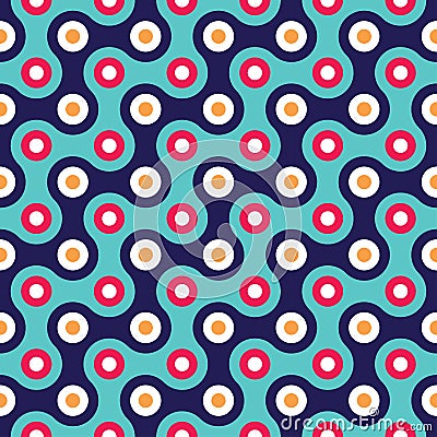 ector modern seamless colorful geometry pattern. color blue abstract geometric background Vector Illustration