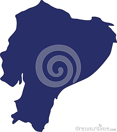 Ecuador map vector Vector Illustration