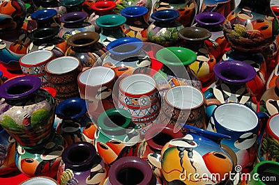 Ecuador pottery Stock Photo