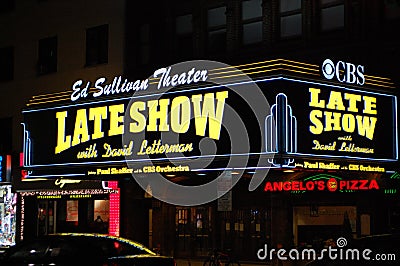 Ed Sullivan Theater Editorial Stock Photo