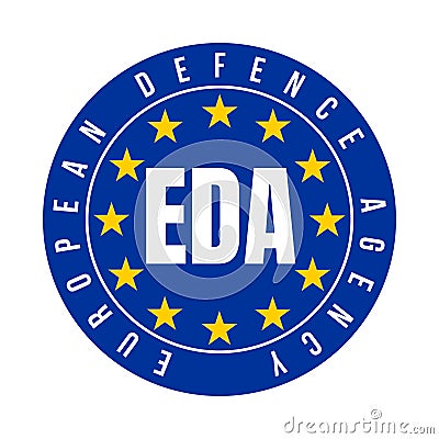 EDA European defence agency symbol Stock Photo