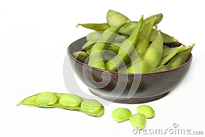 Edamame nibbles Stock Photo