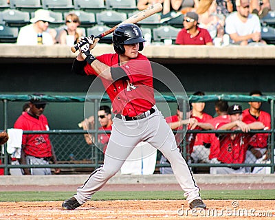 Eddy Alvarez, Kannapolis Intimidators. Editorial Stock Photo