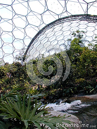 Eden Project - Biome Stock Photo