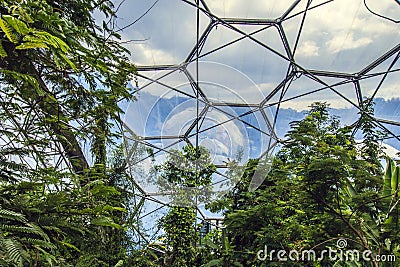 Eden Project, Bodelva, Cornwall, England. Editorial Stock Photo