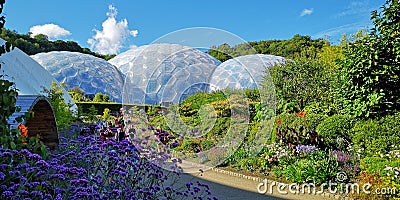 Eden Project Gardens & Biospheres Stock Photo