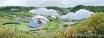 Eden Project - Panorama Editorial Stock Photo