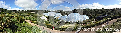 Eden Project panorama Editorial Stock Photo