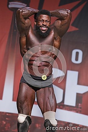 Heroic Classic Physique Athlete Competes at 2018 Toronto Pro SuperShow Editorial Stock Photo