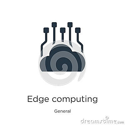 Edge computing icon vector. Trendy flat edge computing icon from general collection isolated on white background. Vector Vector Illustration