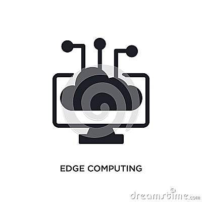edge computing isolated icon. simple element illustration from general-1 concept icons. edge computing editable logo sign symbol Vector Illustration