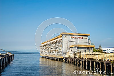 The Edgewater Hotel is famous for hosting and lodging The Beatles in 1964 Editorial Stock Photo