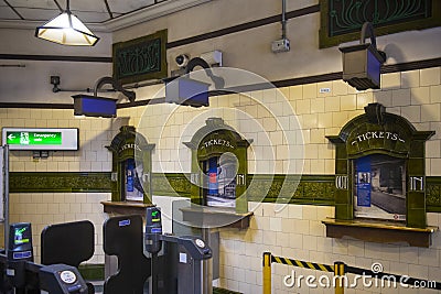 Edgware Road station, London, UK Editorial Stock Photo