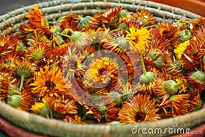 Edible Flowers Stock Photo