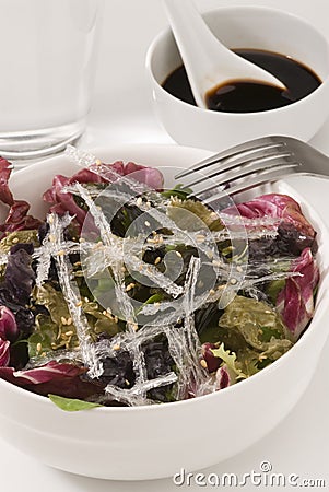 Edible seaweed salad. Stock Photo