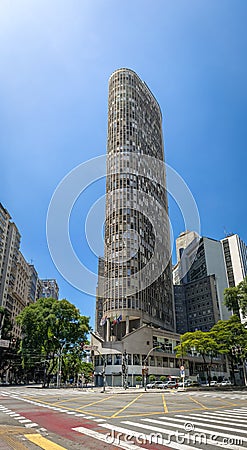 Edificio Italia Italy Building in downtown Sao Paulo - Sao Paulo, Brazil Editorial Stock Photo