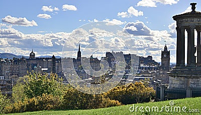 Edinburgh Calton Hill Stock Photo