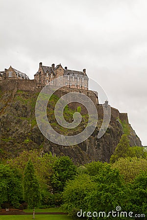 Edinburgh Castle historic fortress, Scotland Editorial Stock Photo