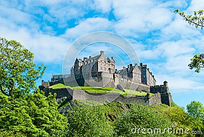 Royal Medieval Edinburgh Castle Stock Photo