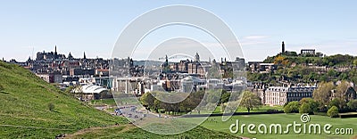 Edinburgh Panorama Stock Photo