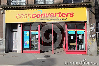 Branch of Cash Converters on Leith Walk Editorial Stock Photo