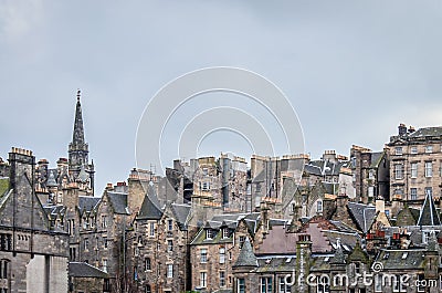 Architecture/buildings in city of Edinburgh, Scotland Stock Photo
