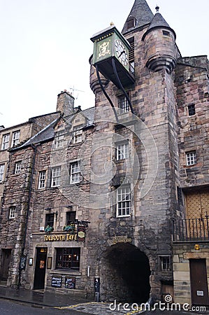 Edinburgh, Scotland UK: Canongate Tolbooth, the Peopleâ€™s Story museum Editorial Stock Photo