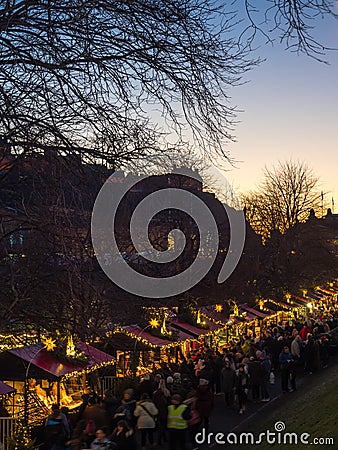 Edinburgh Winter Festival Editorial Stock Photo