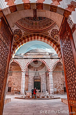 The Uc Serefeli Mosque in Edirne, Turkey Editorial Stock Photo