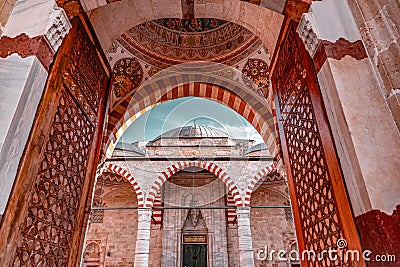 The Uc Serefeli Mosque in Edirne, Turkey Editorial Stock Photo