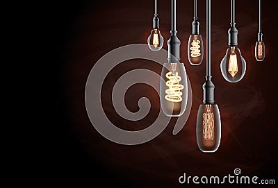 Edison Light Bulb. Stock Photo