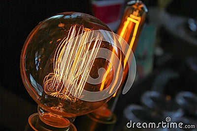 Edison light bulbs Stock Photo