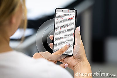 Edit Book Script Proofreading Stock Photo