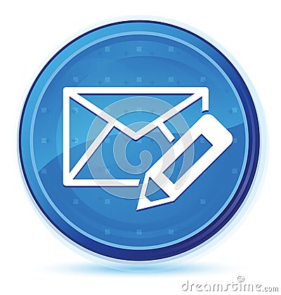 Edit email icon midnight blue prime round button Vector Illustration