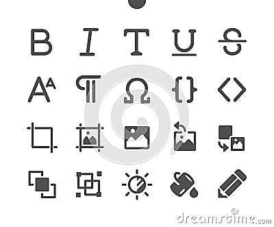 Edit text v3 UI Pixel Perfect Well-crafted Vector Solid Icons 48x48 Ready for 24x24 Grid for Web Graphics and Apps Vector Illustration