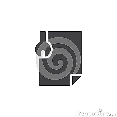 Edit tools file document vector icon Vector Illustration