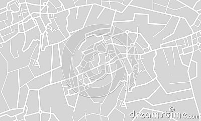 Editable vector street map Vector Illustration