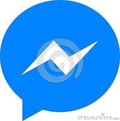 Editorial - Facebook Messenger app logo Editorial Stock Photo