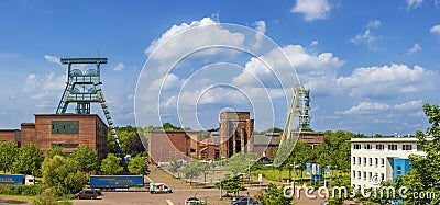 Panoramic overview of the Ewald Colliery Editorial Stock Photo