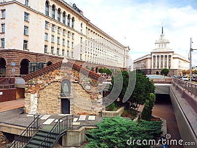 Editorial historic church middle of Sofia, Bulgaria Editorial Stock Photo