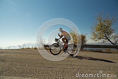 EDITORIAL: IOANNINNA,GREECE, 5 NOVEMBER 2017 , LIGIADES BIKE RACE, Editorial Stock Photo