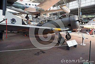 Editorial A North American T-6 historic, antique fighter airplane Editorial Stock Photo