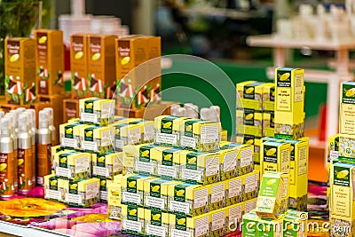 EDITORIAL organic and natural products SANA 2019 Editorial Stock Photo