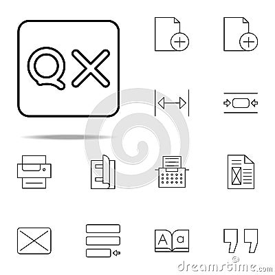 editorial, quark icon. editorial design icons universal set for web and mobile Stock Photo