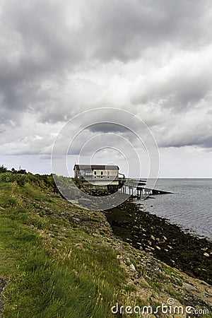 Editorial, RNLI Lifeboat station at Melfre, Anglesey Editorial Stock Photo