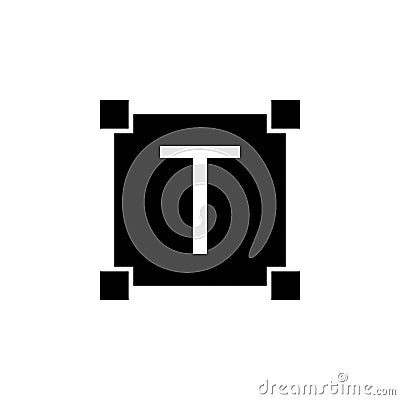 editorial, select, text icon. Simple glyph vector of text editor set icons for UI and UX, website or mobile application Stock Photo