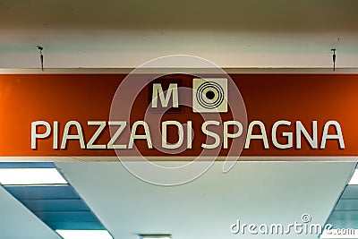 EDITORIAL underground signboard Editorial Stock Photo