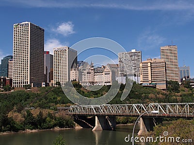 Edmonton Alberta Skyline Editorial Stock Photo